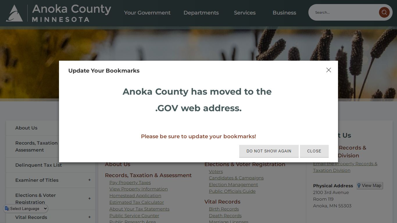 Property Records & Taxation Division - Anoka County, MN